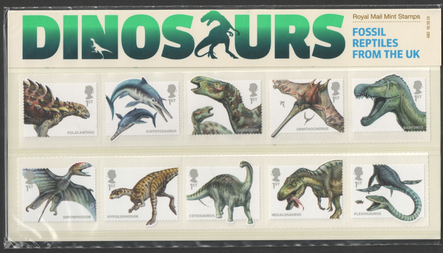(image for) 2013 Dinosaurs Royal Mail Presentation Pack 490